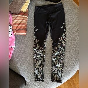 ALO Yoga Black Butterfly Leggings